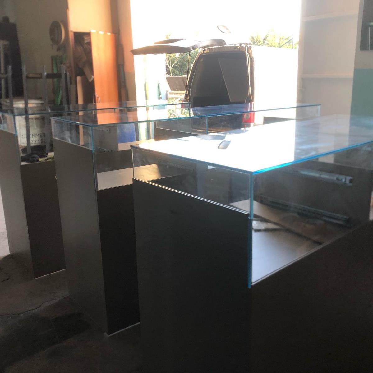 EXSRA  CLEAR CAM + TEMPERLİ KUYUMCU BANKOSU İMALATI 