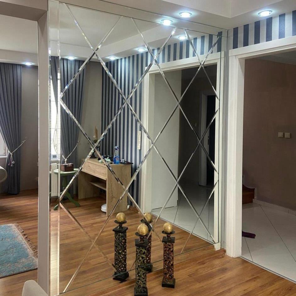 BEYAZ  BAKLAVA  AYNA  ÇERÇEVELİ  11