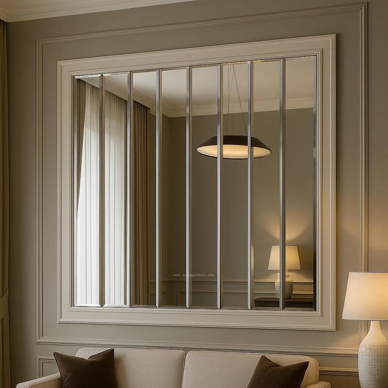 Beyaz Çıta Model Ayna 110cm x 130cm