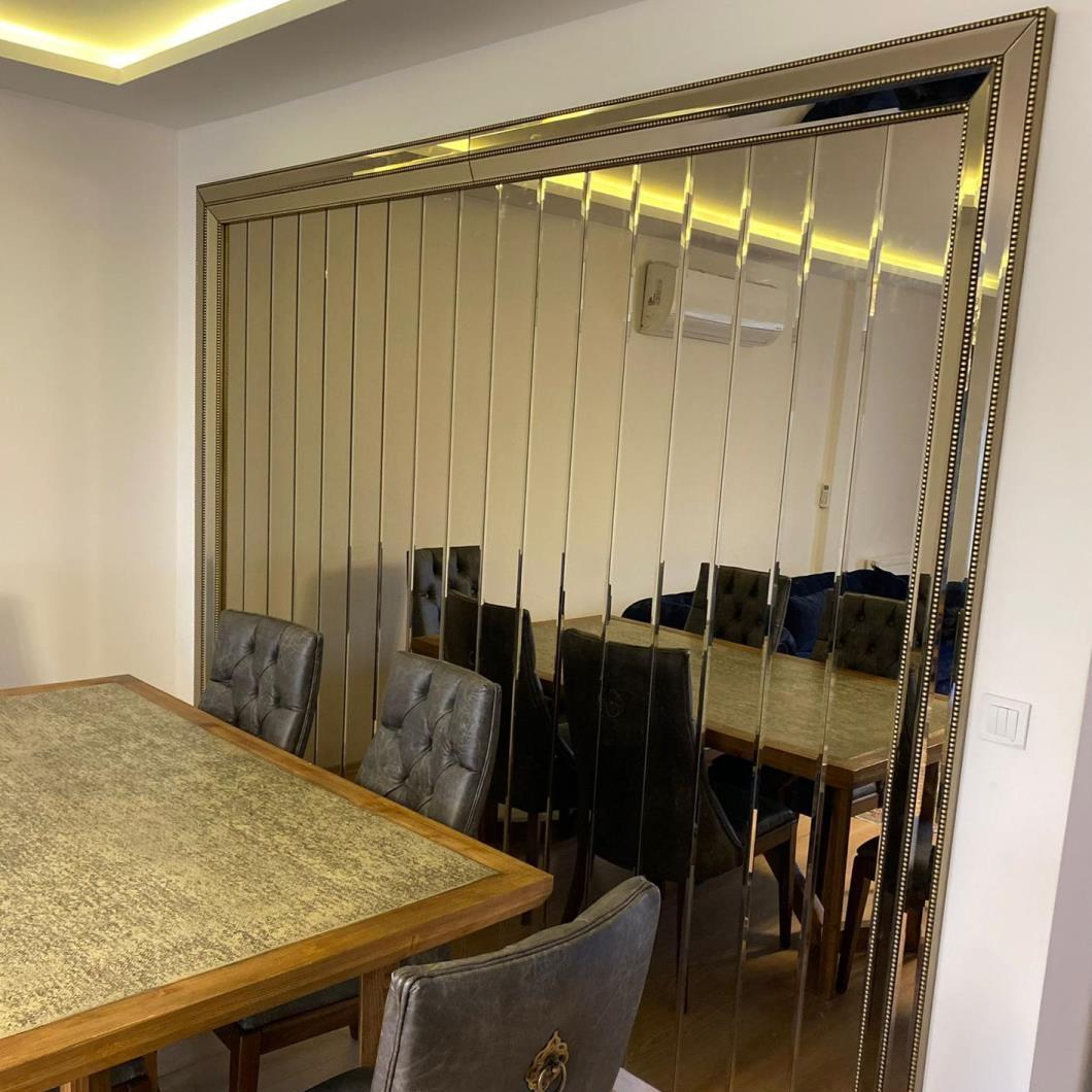 BRONZ  AYNA  ÇITA  MODELİ  DUVAR  KAPLAMA  6